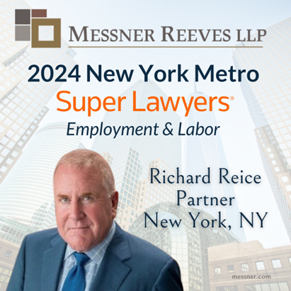 Richard Reice Recognized by New York Metro Super Lawyers