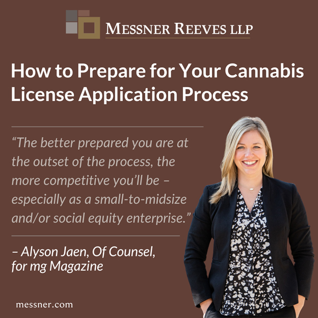 Alyson Jaen on Cannabis License Applications