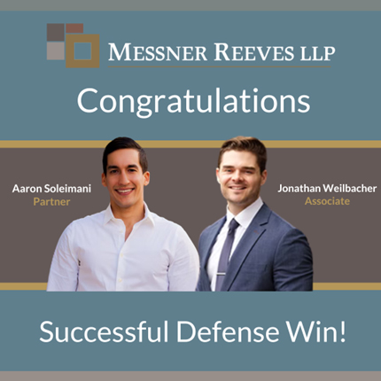 Motor Vehicle Defense Win